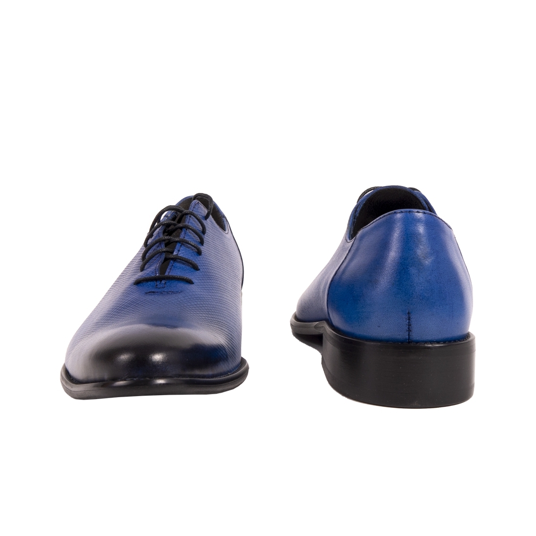 Modello Oceanico - Blue Lace-Up Oxfords Dress Shoes Modello - Cowhide ...