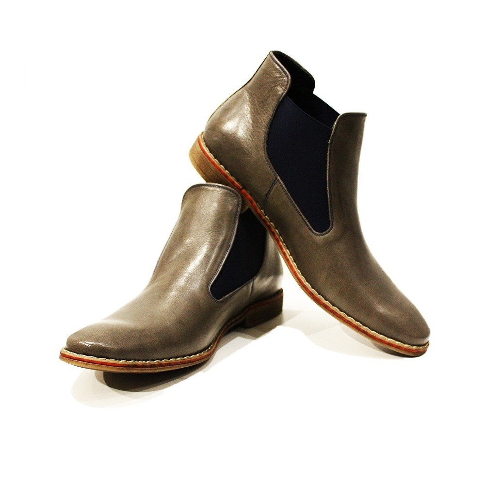 Botas Chelsea de cuero italiano hechas a mano Marrón Zapatos Zapatos para hombre Botas Botines chukka 