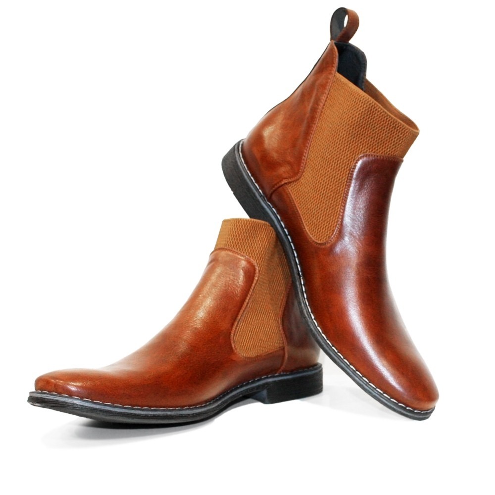 At håndtere Våd blur Modello Kone - Brown Slip-On Ankle Chelsea Boots - Cowhide Smooth Leather
