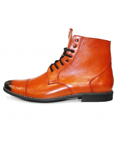 Modello Pallullo - Stivali Alti - Handmade Colorful Italian Leather Shoes
