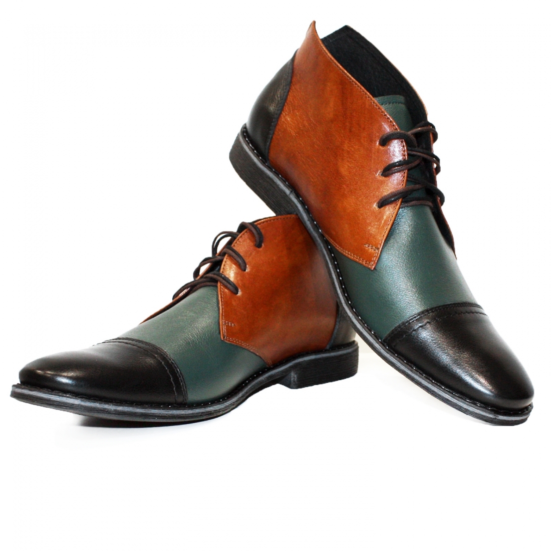 Modello Tripodollo - Chukka Botas - Handmade Colorful Italian Leather Shoes