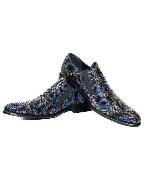 Modello Genoblo - Chaussure Mocassin - Handmade Colorful Italian Leather Shoes
