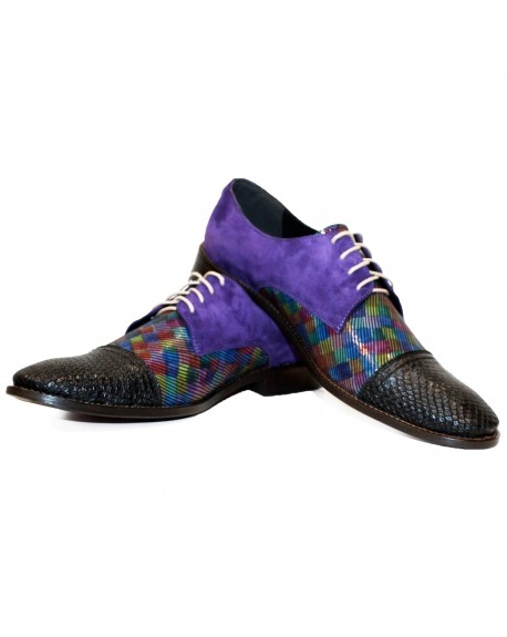 Modello Osklivello - Classic Shoes - Handmade Colorful Italian Leather Shoes