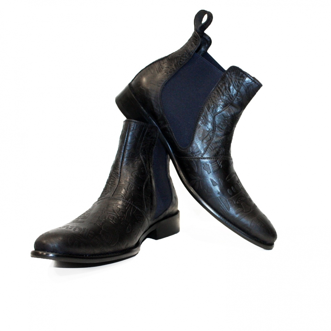 Modello Turtello - Bottines Chelsea - Handmade Colorful Italian Leather Shoes