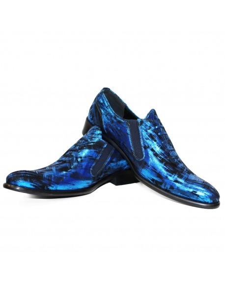 Modello Cremoto - Zapatillas Sin Cordones - Handmade Colorful Italian Leather Shoes