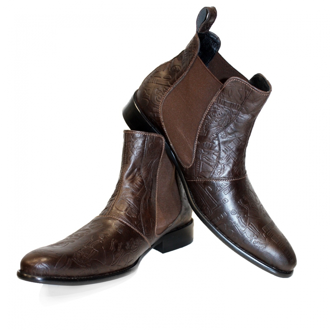 Modello Sevenerro - Chelsea Botas - Handmade Colorful Italian Leather Shoes