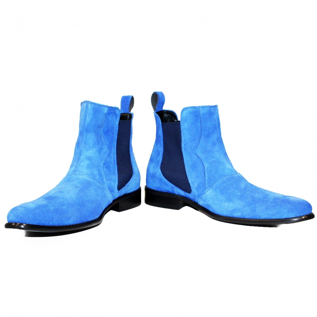 Modello Bluemoon - Botki Chelsea - Handmade Colorful Italian Leather Shoes