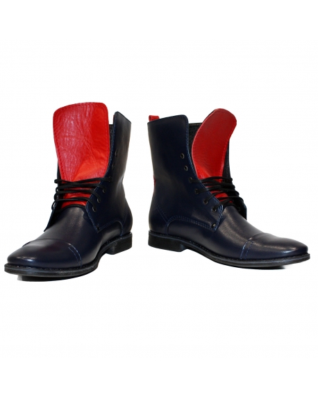 Modello Ronarello - Stiefel Hoher Schaft - Handmade Colorful Italian Leather Shoes