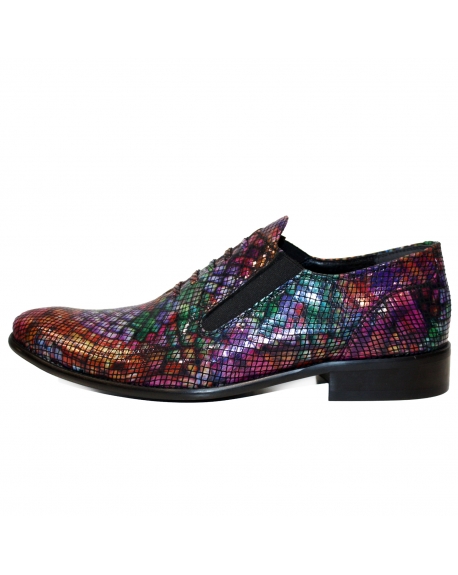 Modello Coloratto - Zapatillas Sin Cordones - Handmade Colorful Italian Leather Shoes