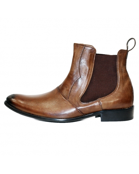 Modello Maroon - チェルシーブーツ - Handmade Colorful Italian Leather Shoes