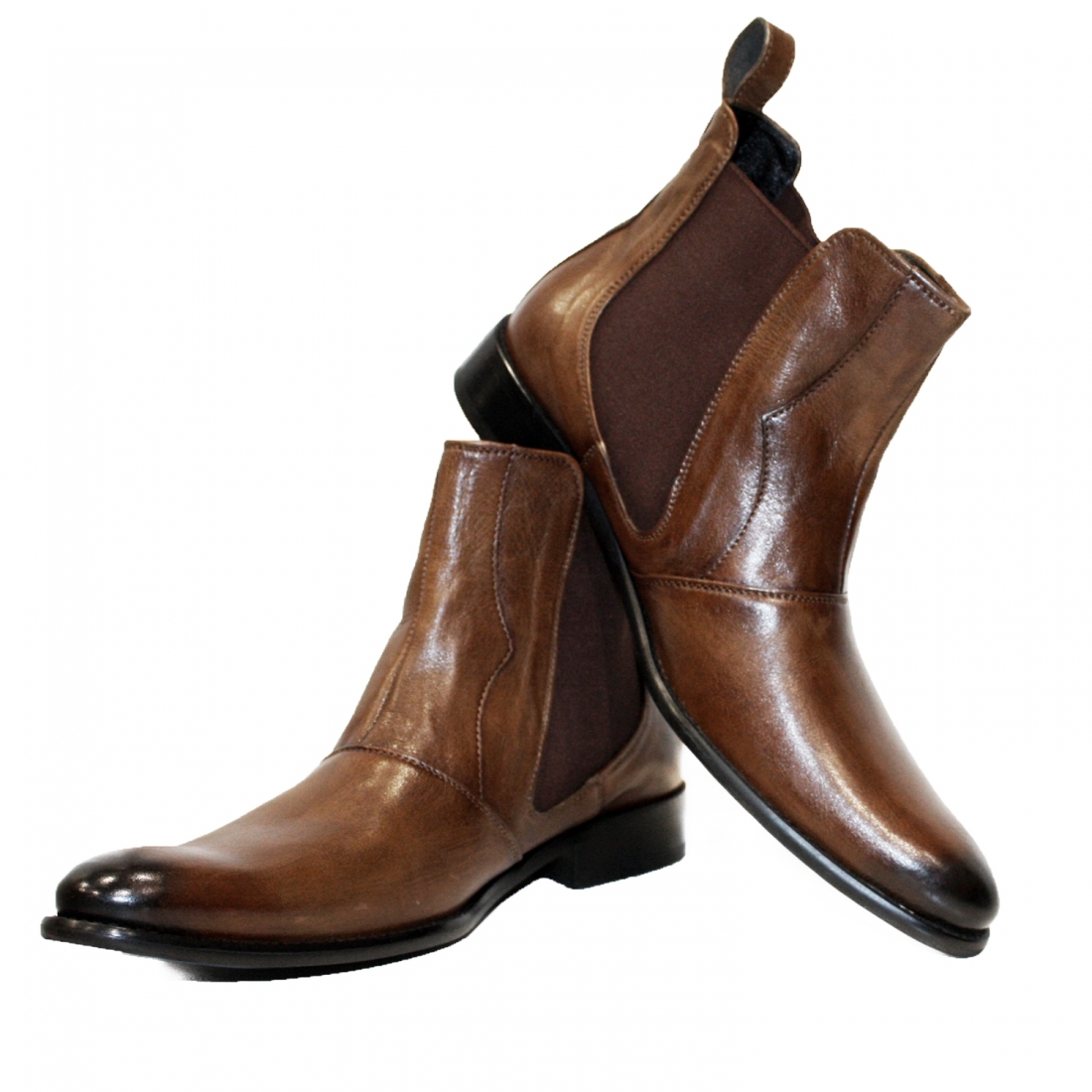 Modello Maroon - チェルシーブーツ - Handmade Colorful Italian Leather Shoes