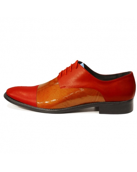 Modello Teterro - Schnürer - Handmade Colorful Italian Leather Shoes